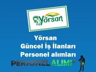 Yörsan Personel Alımı ve İş İlanları